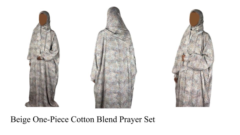 One-Piece Cotton Blend Prayer Set