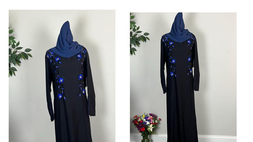 Floral Embroidered Nada Closed Abaya