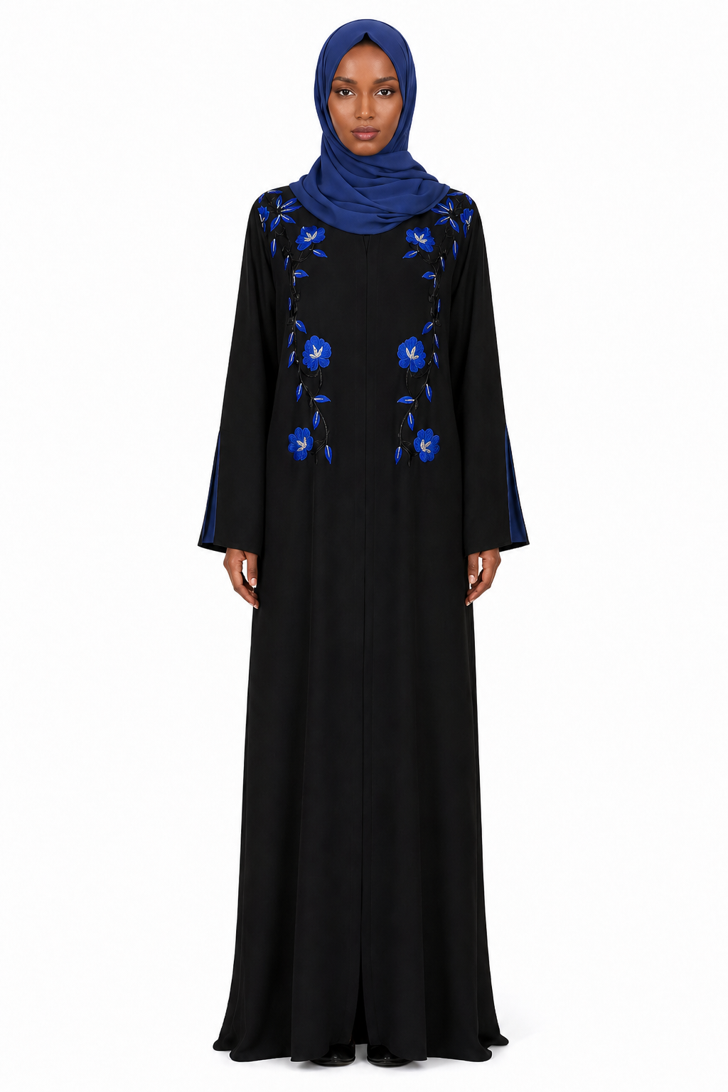 Floral Embroidered Nada Closed Abaya