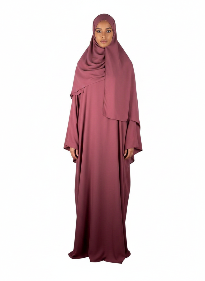 Crepe Material Wide Sleeve Abaya