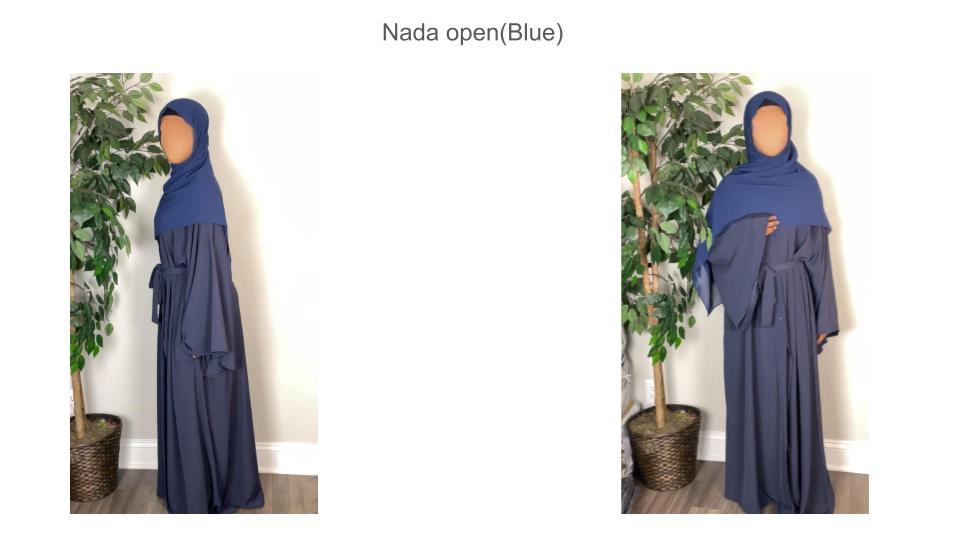 Nada Material Open Abaya