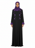 Classic Nada Embroidered Closed Abaya