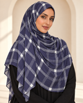 Premium Printed Jersey Hijab JP005 worn by a model