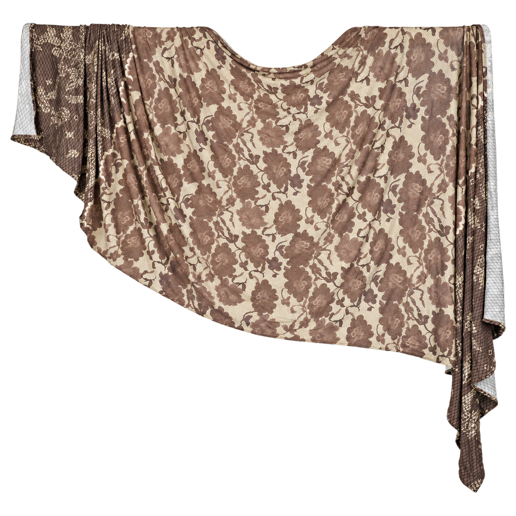 Premium Printed Jersey Hijab JP035 showing the full print and drape