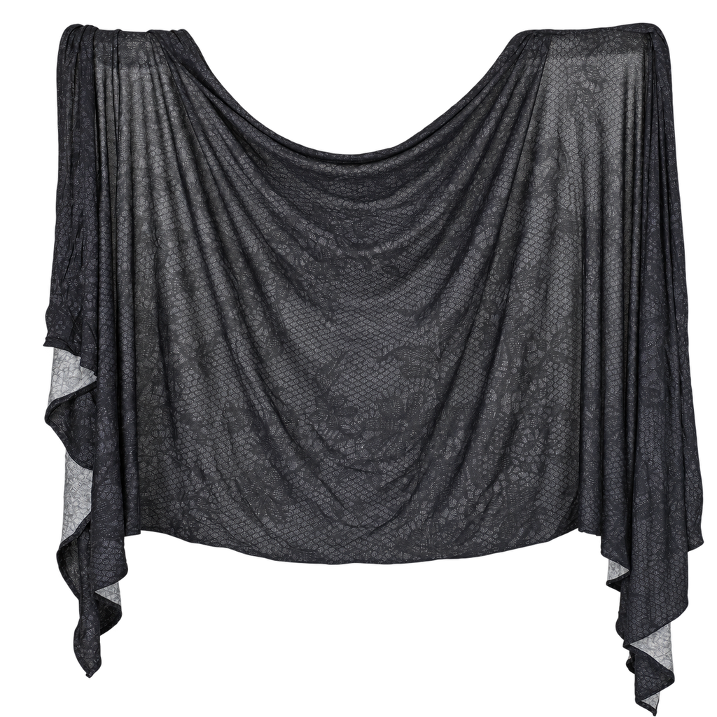 Premium Printed Jersey Hijab JP040 showing the full print and drape