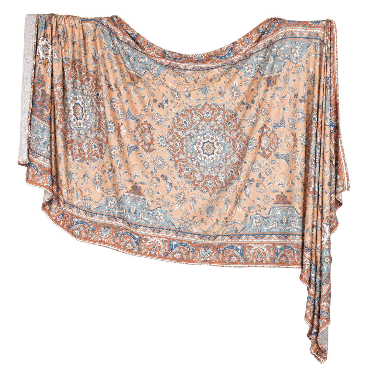 Premium Printed Jersey Hijab JP041 showing the full print and drape