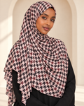Premium Printed Modal Hijab JP043 worn by a model
