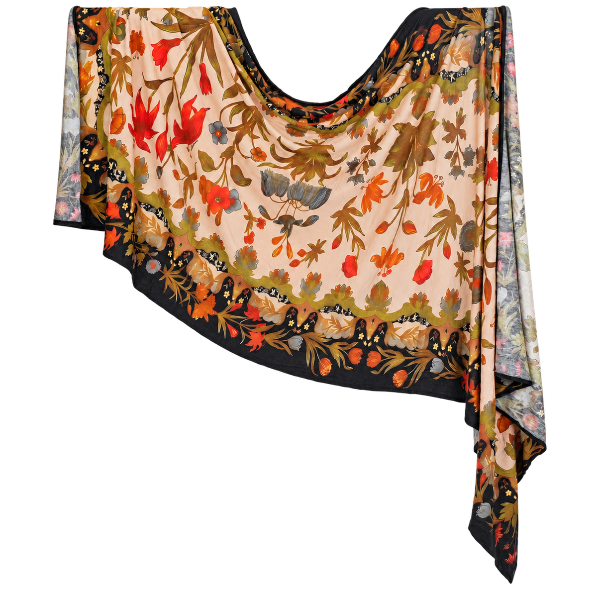 Premium Printed Jersey Hijab PJ063 showing the full print and drape