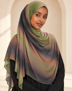 Premium Printed Modal Hijab VI130 worn by a model