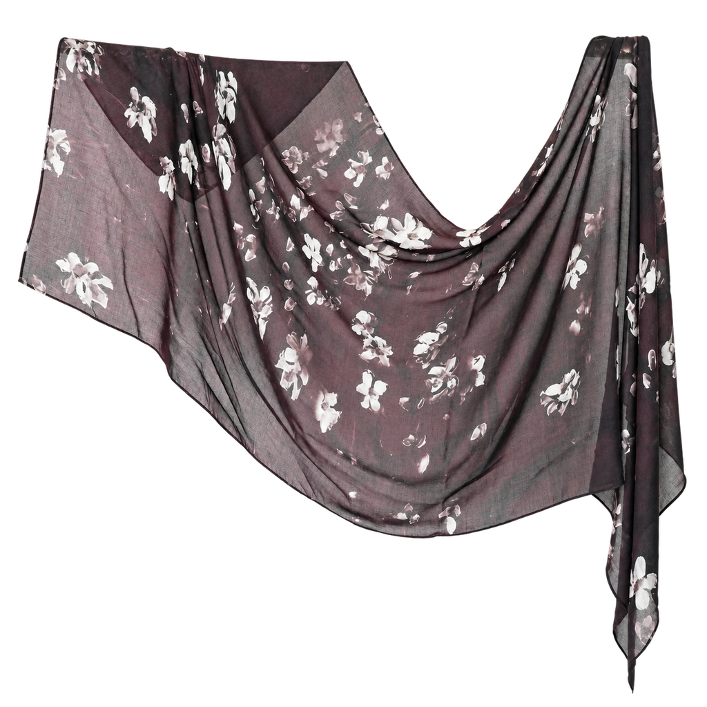 Premium Printed Modal Hijab VI182 showing the full print and drape