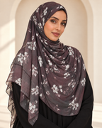 Premium Printed Modal Hijab VI182 worn by a model
