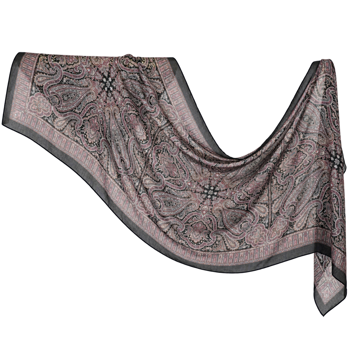 Premium Printed Modal Hijab VI188 showing the full print and drape