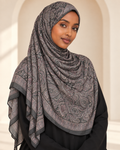 Premium Printed Modal Hijab VI188 worn by a model