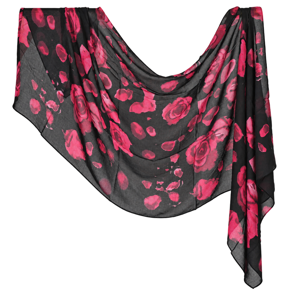 Premium Printed Modal Hijab VI209 showing the full print and drape