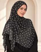 Premium Printed Modal Hijab VI311 worn by a model