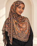 Premium Printed Modal Hijab VL278 worn by a model