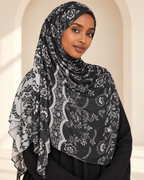Premium Twill Modal Hijab XV004 worn by a model