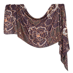 Premium Twill Modal Hijab XV010 showing the full print and drape