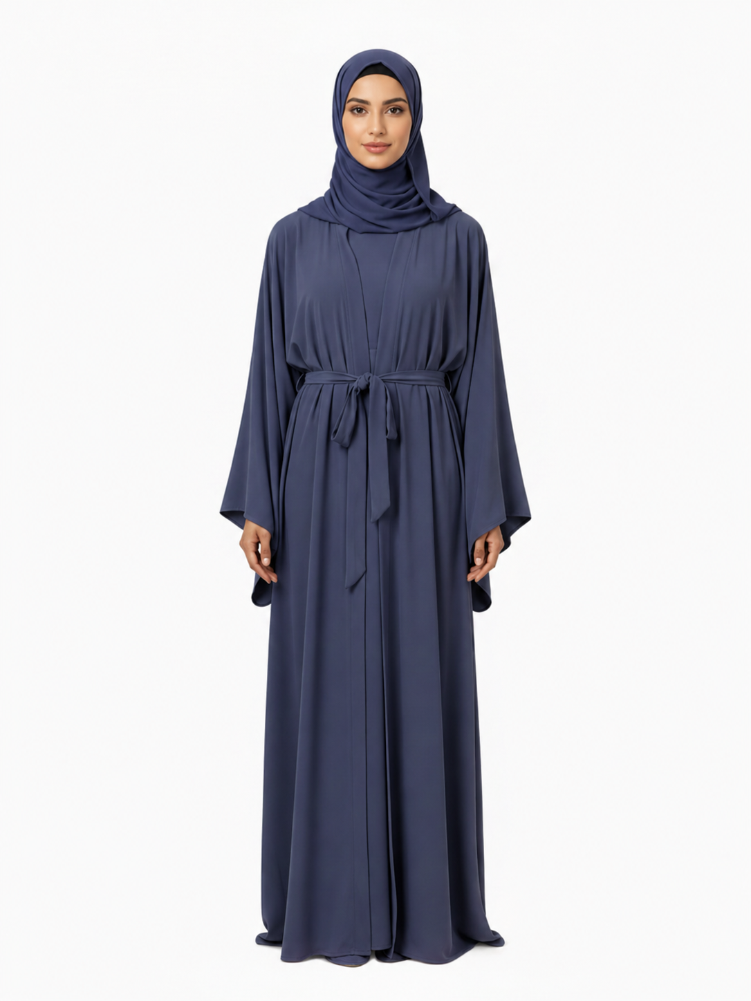Nada Material Open Abaya